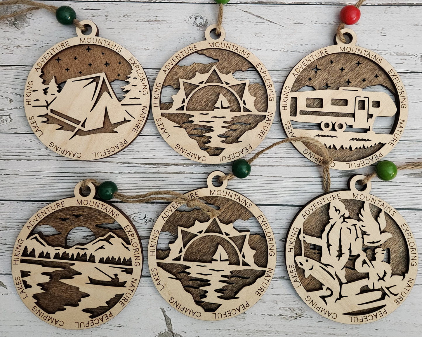 Camping Themed Ornaments | Erin 'Spirational Crafts