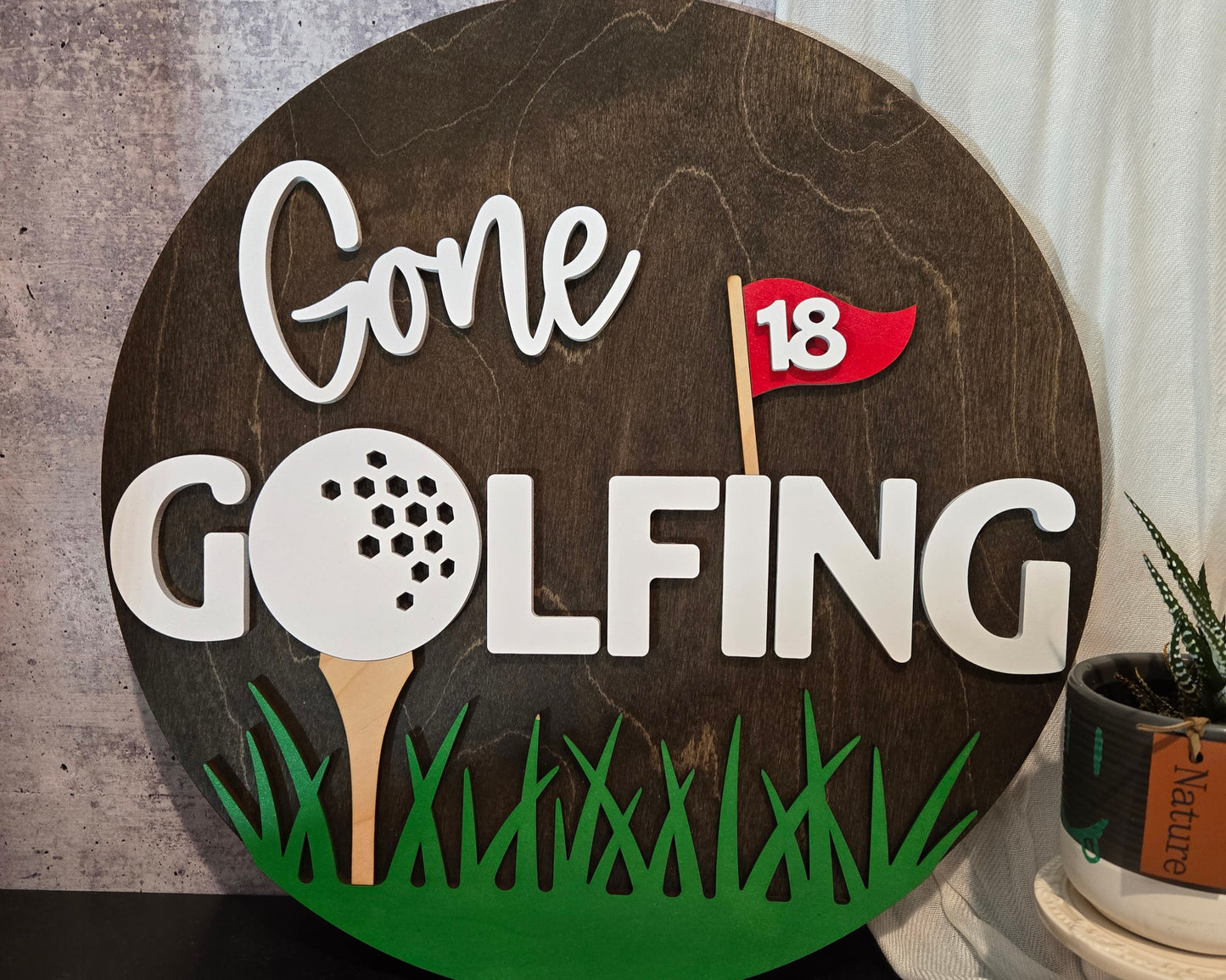 Gone Golfing Door Hanger | Erin 'Spirational Crafts