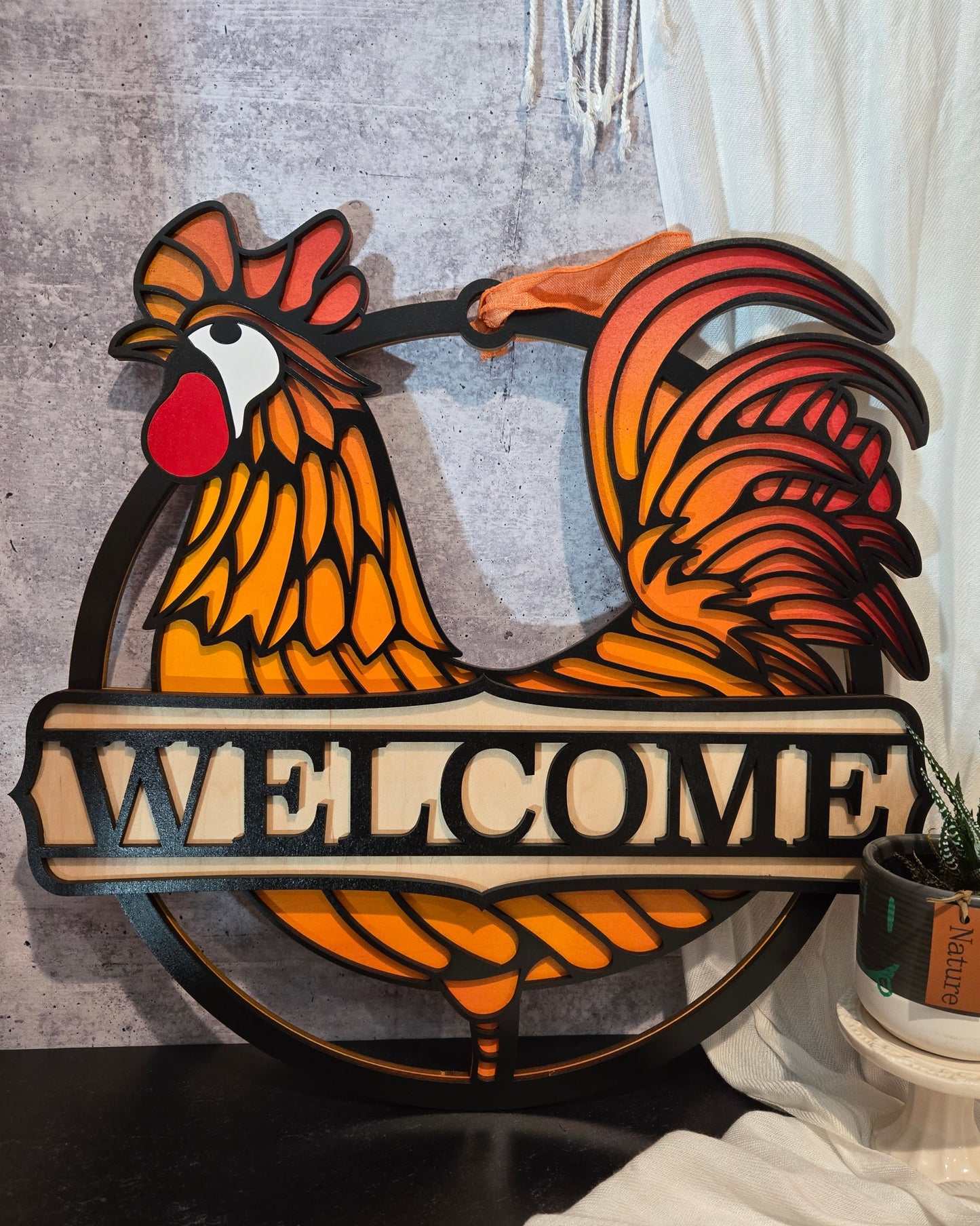 Rooster/Chicken Sign| Erin 'Spirational Crafts