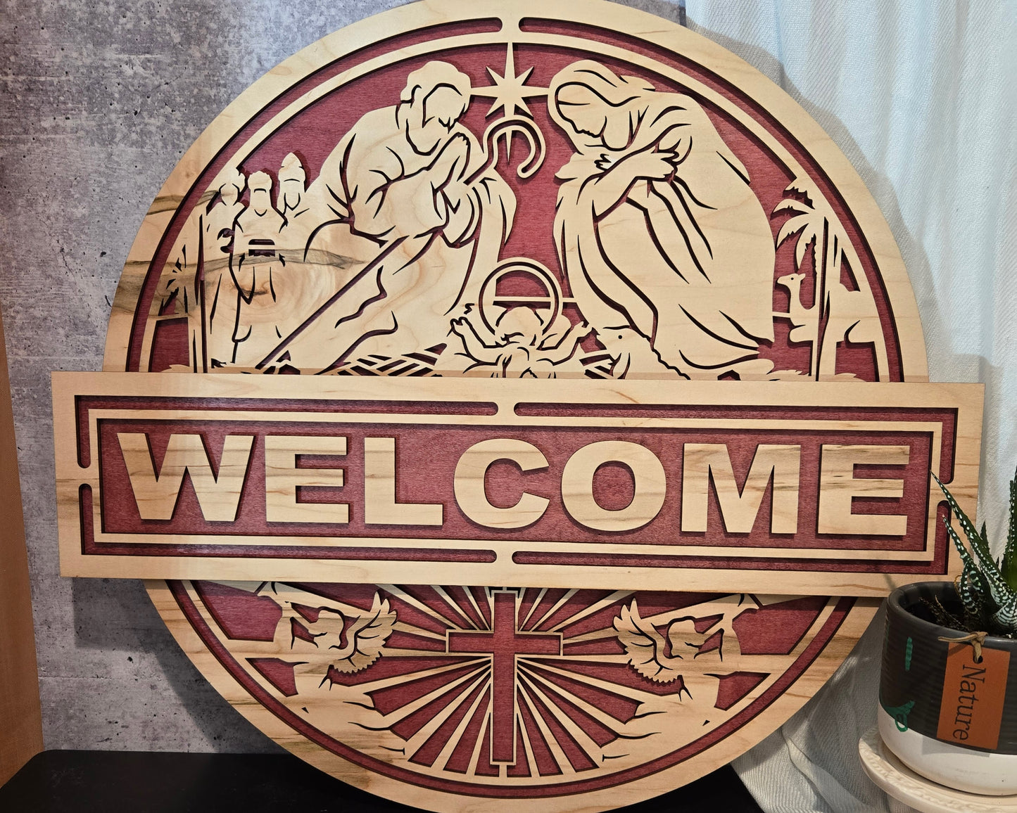 Nativity Door Hanger | Erin 'Spirational Crafts