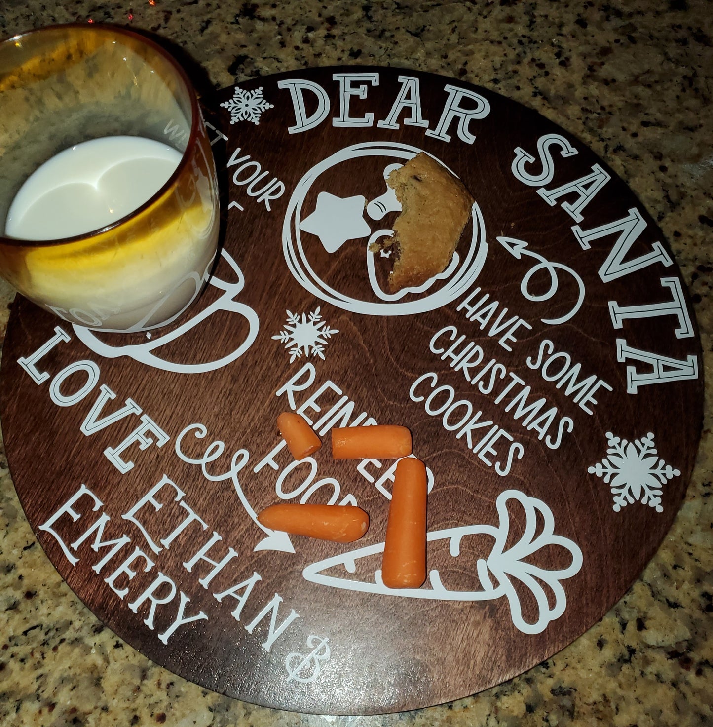 Dear Santa Wooden Sign | Erin' Spirational Crafts