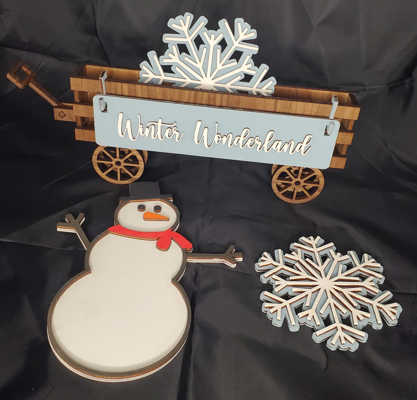 Winter Wonderland with Wagon Shelf Sitter | Erin' Spirational Crafts