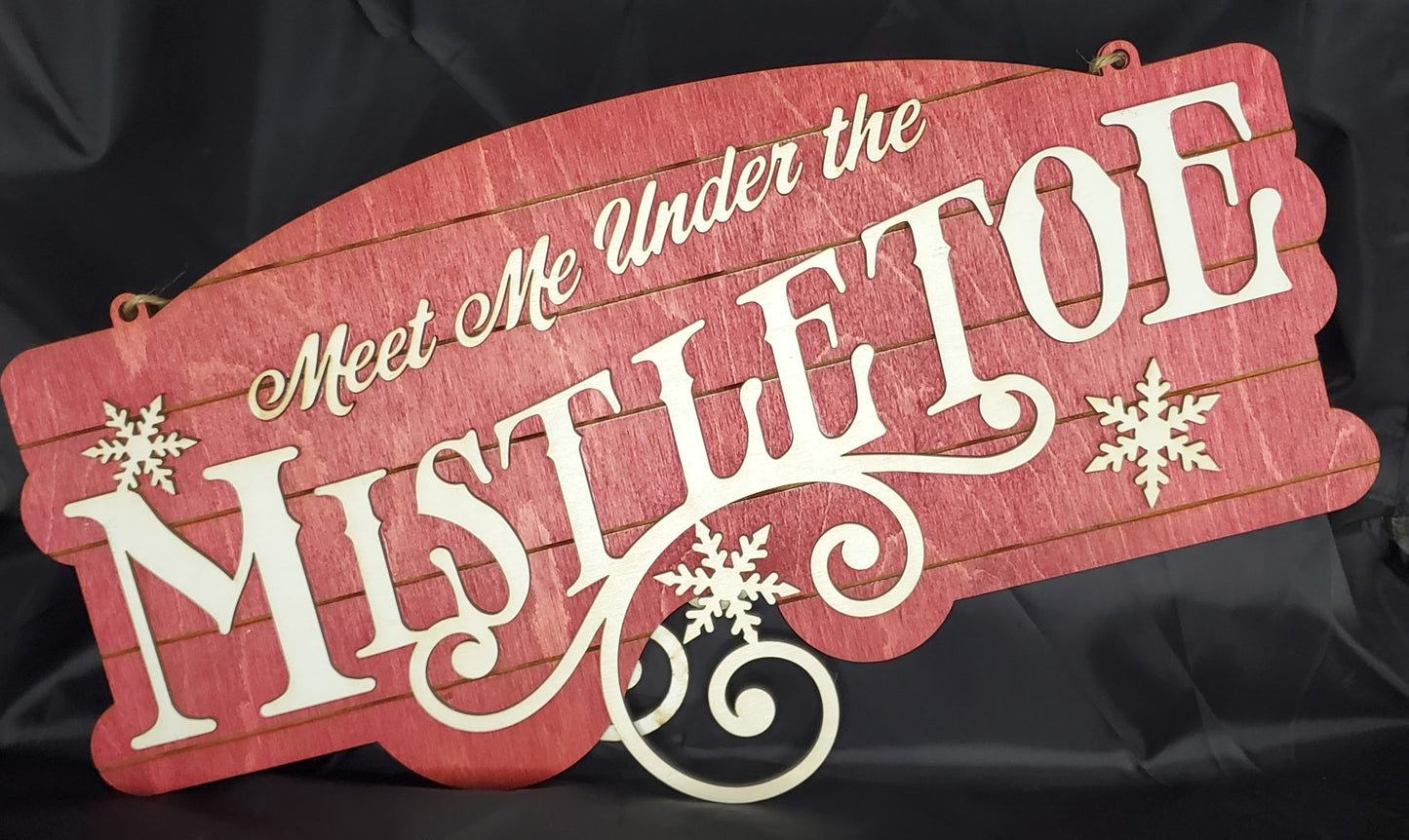 Meet Me Under The Mistletoe | Erin' Spirational Crafts