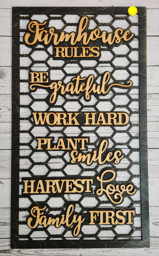 Farmhouse Rules | Erin 'Spirational Crafts