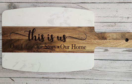 This is Us Cutting Board | Erin 'Spirational Crafts