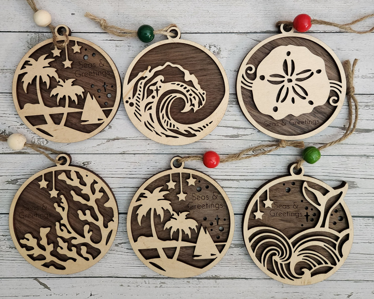 Beach Themed Ornaments | Erin 'Spirational Crafts