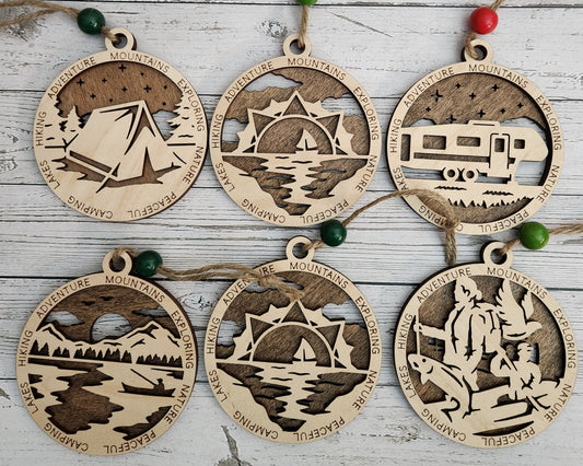 Camping Themed Ornaments | Erin 'Spirational Crafts