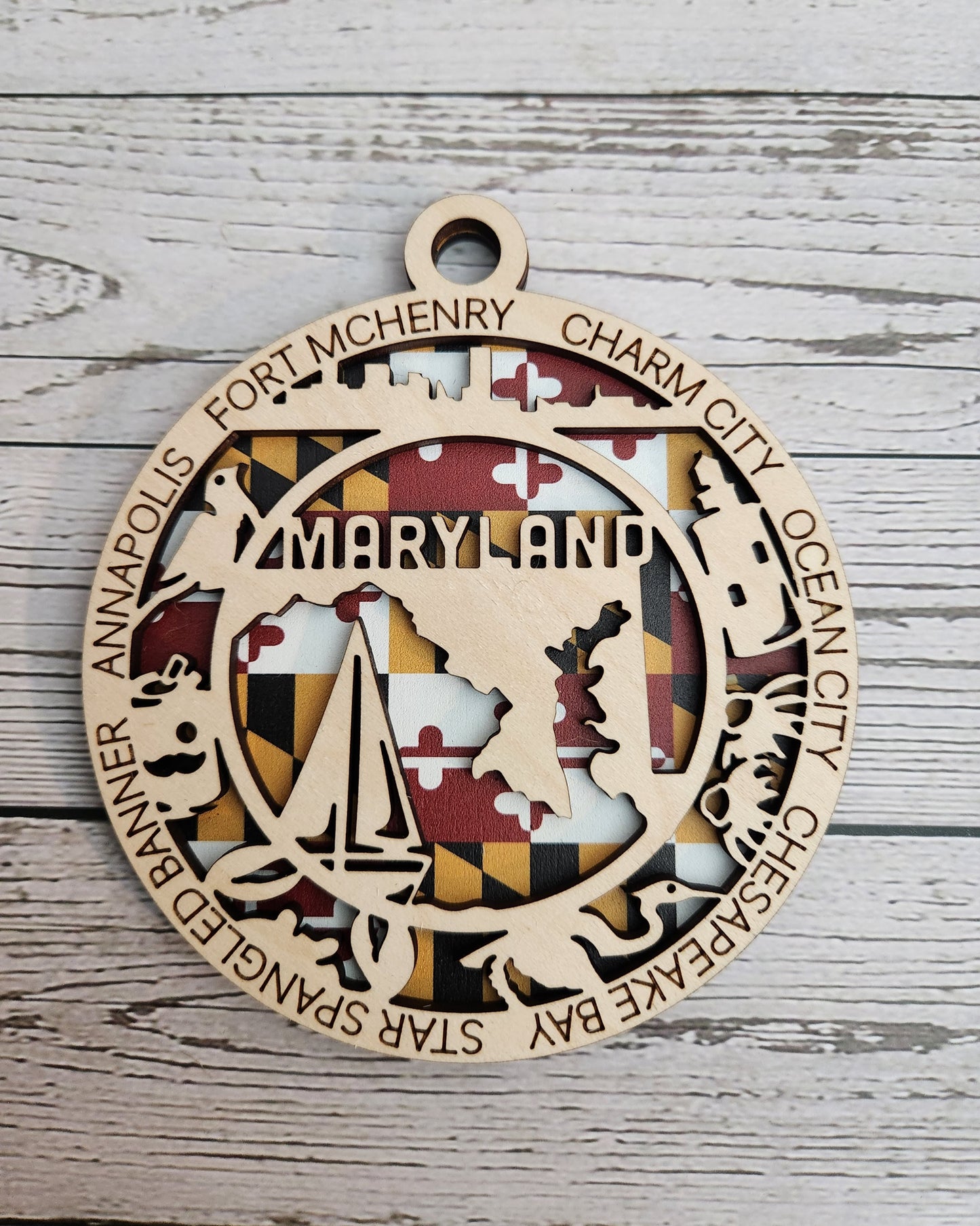 Maryland State Ornament | Erin 'Spirational Crafts