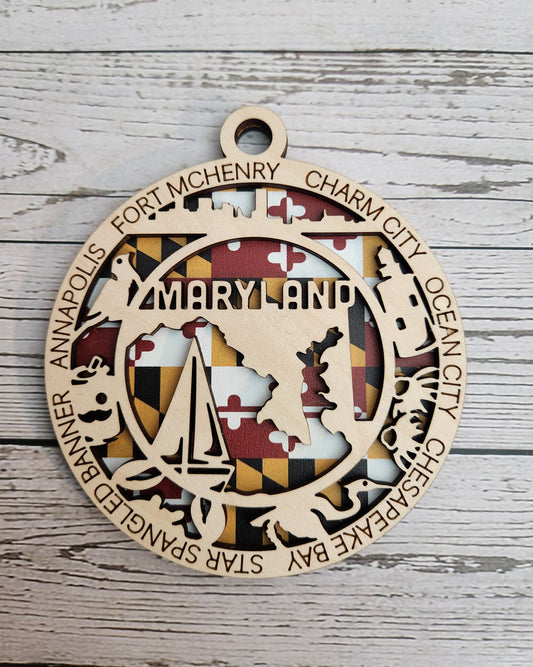 Maryland State Ornament | Erin 'Spirational Crafts