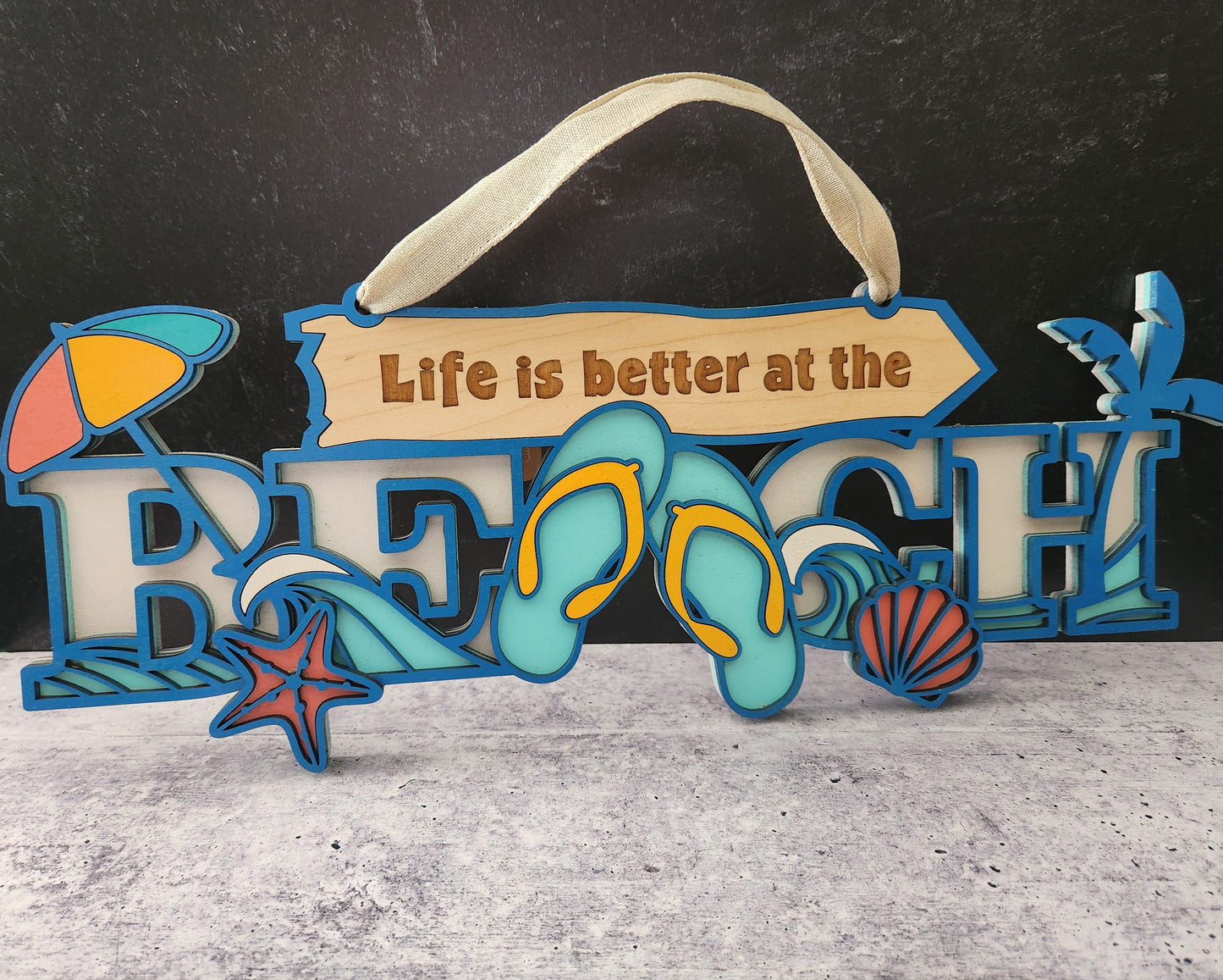 Life is Better at the Beach | Erin 'Spirational Crafts