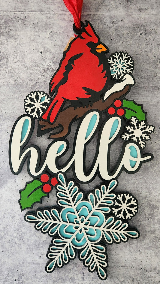 Hello Winter Door Hanger | Erin 'Spirational Crafts