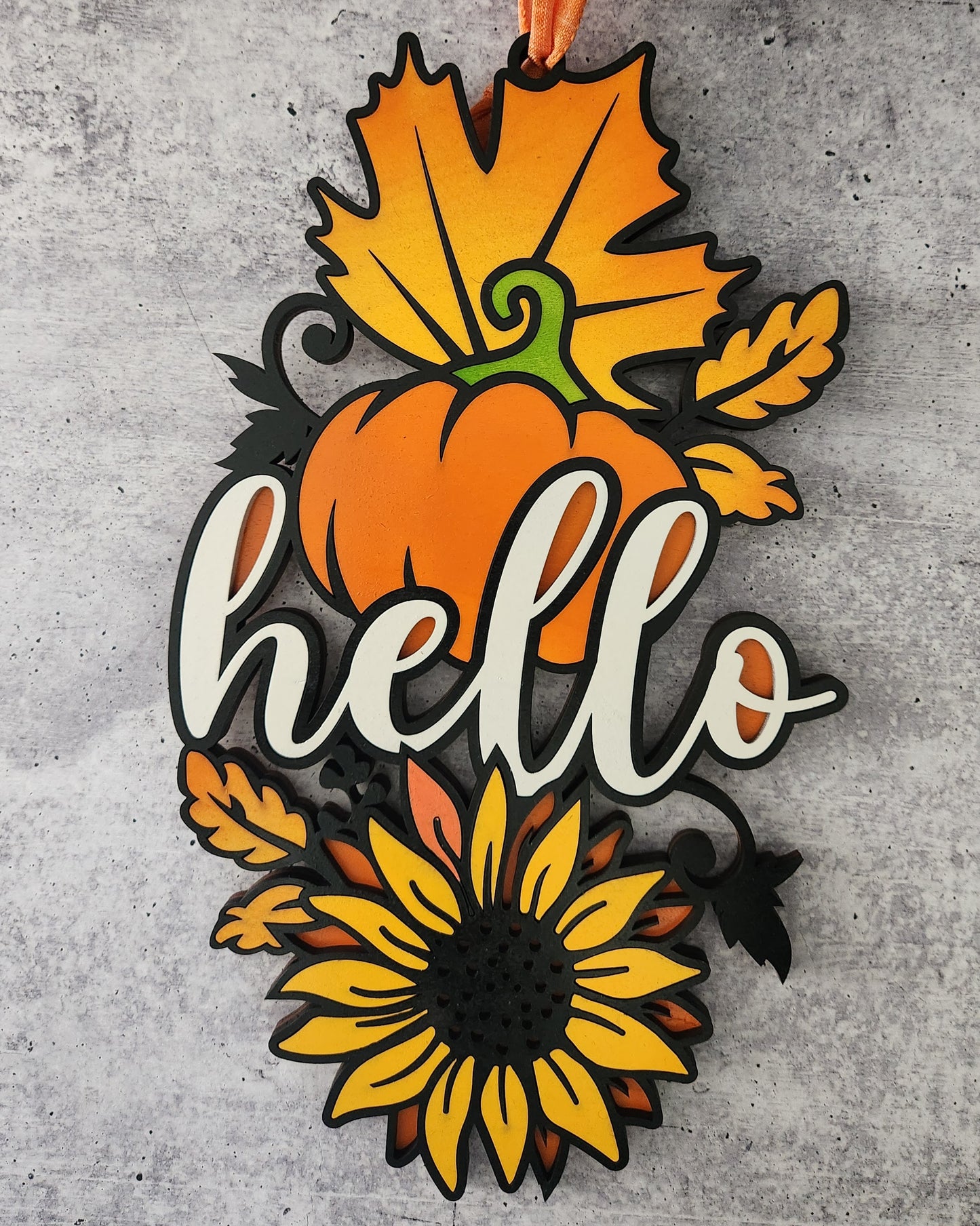Hello Fall Door Hanger | Erin 'Spirational Crafts