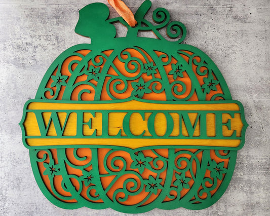 Pumpkin Door Hanger | Erin 'Spirational Crafts