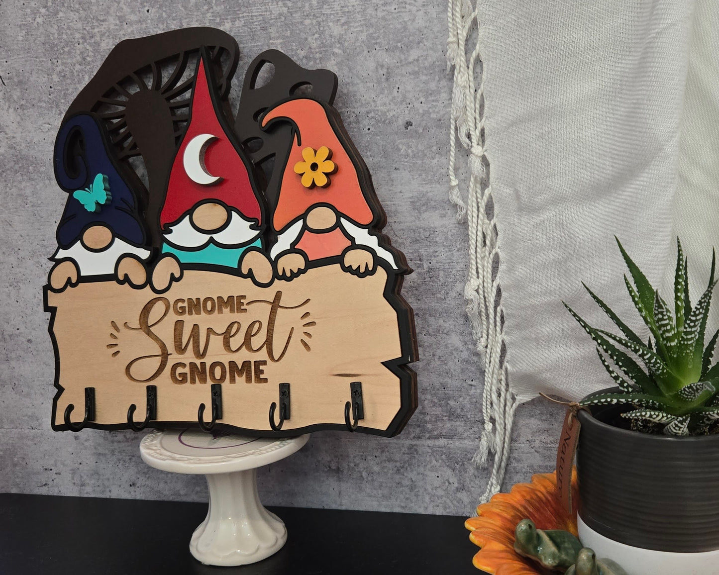 Gnome Sweet Gnome Key Holder | Erin 'Spirational Crafts