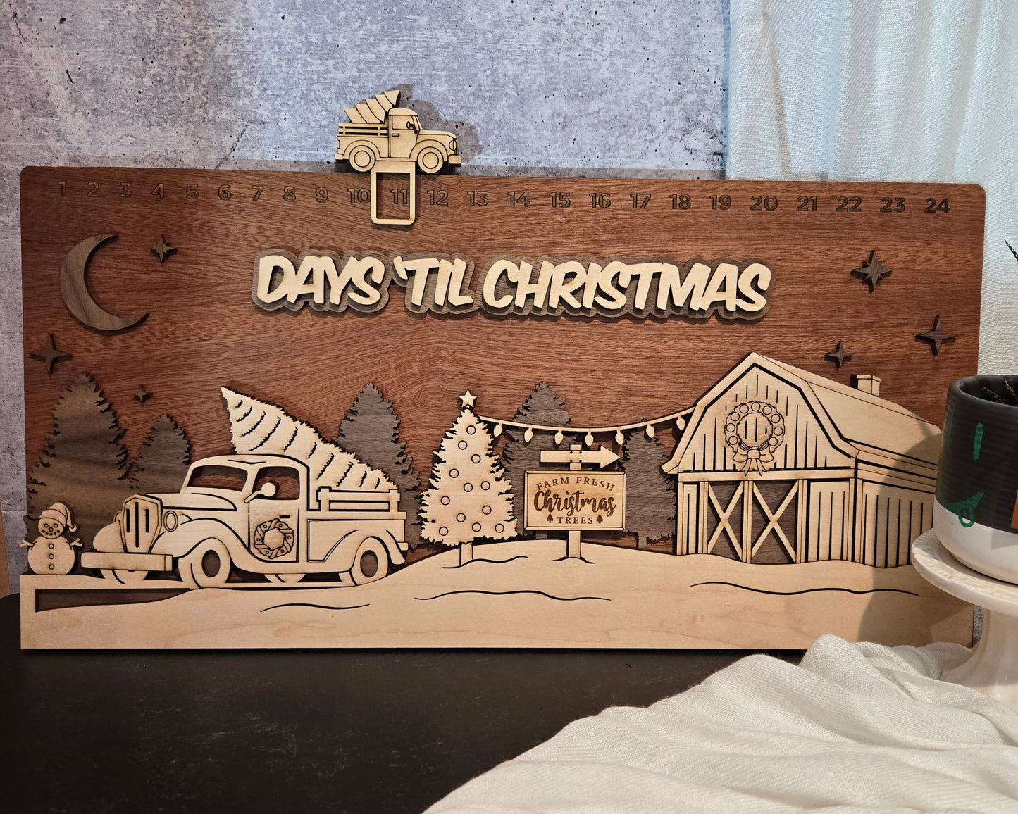 Christmas Countdown Decor | Erin 'Spirational Crafts
