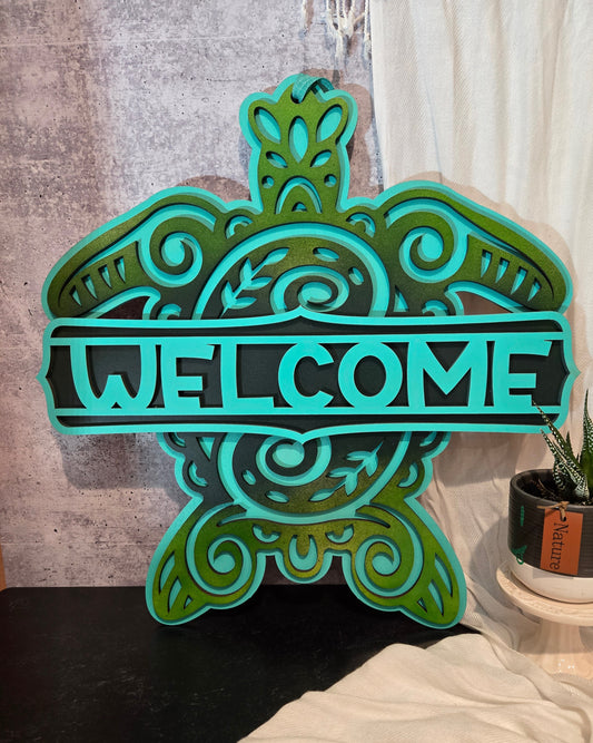 Sea Turtle Door Hanger | Erin 'Spirational Crafts