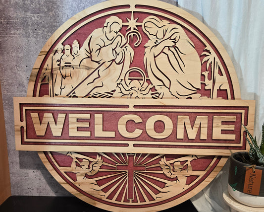 Nativity Door Hanger | Erin 'Spirational Crafts