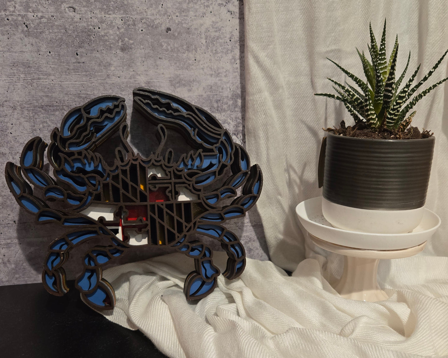 Maryland Crab with Flag | Erin 'Spirational Crafts