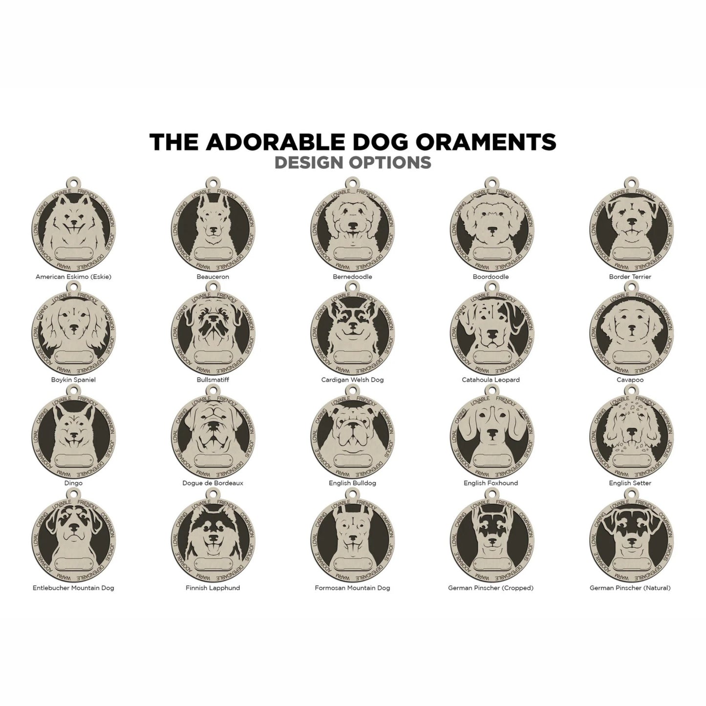 Adorable Dog Ornaments