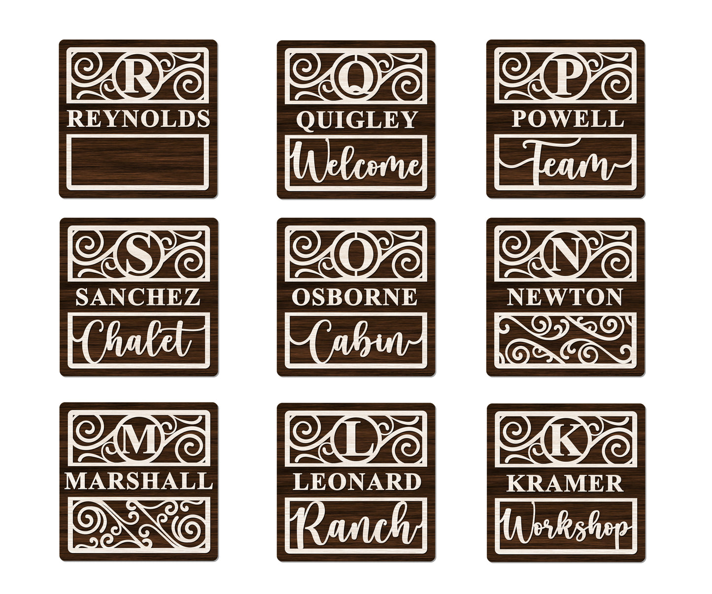 Custom Family Names Sign | Erin' Spirational Crafts