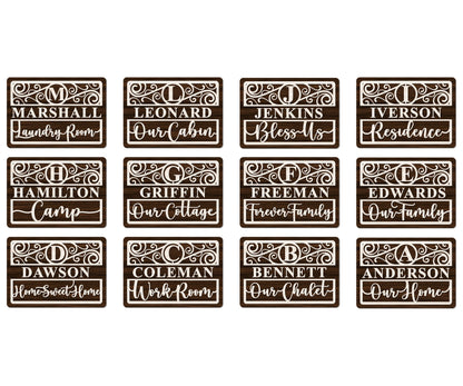 Custom Family Names Sign | Erin' Spirational Crafts