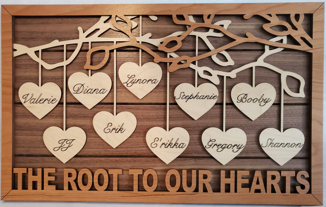 Customized Family Tree Sign | Erin' Spirational Crafts