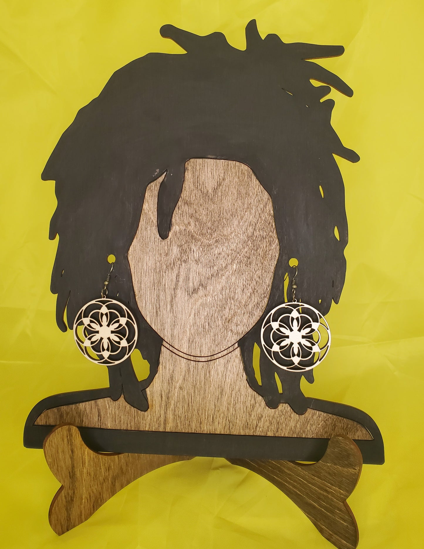 Rounded Floral Dangle Earrings | Erin' Spirational Crafts