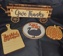 Load image into Gallery viewer, Give Thanks with Wagon Shelf Sitter | Erin&#39; Spirational Crafts
