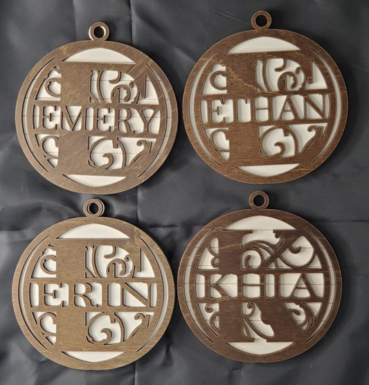 Pre-Order Monogram Ornament  | Erin' Spirational Crafts