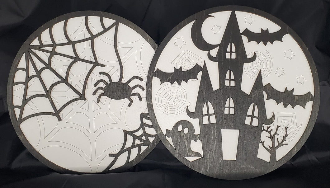 Black and White Halloween Signs | Erin' Spirational Crafts