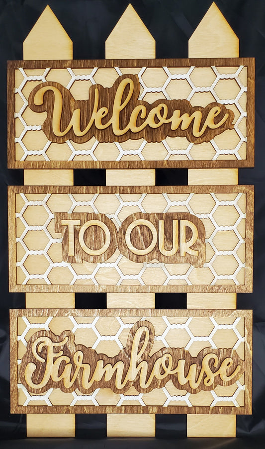 Welcome to Our Farmhouse Fence | Erin' Spirational Crafts