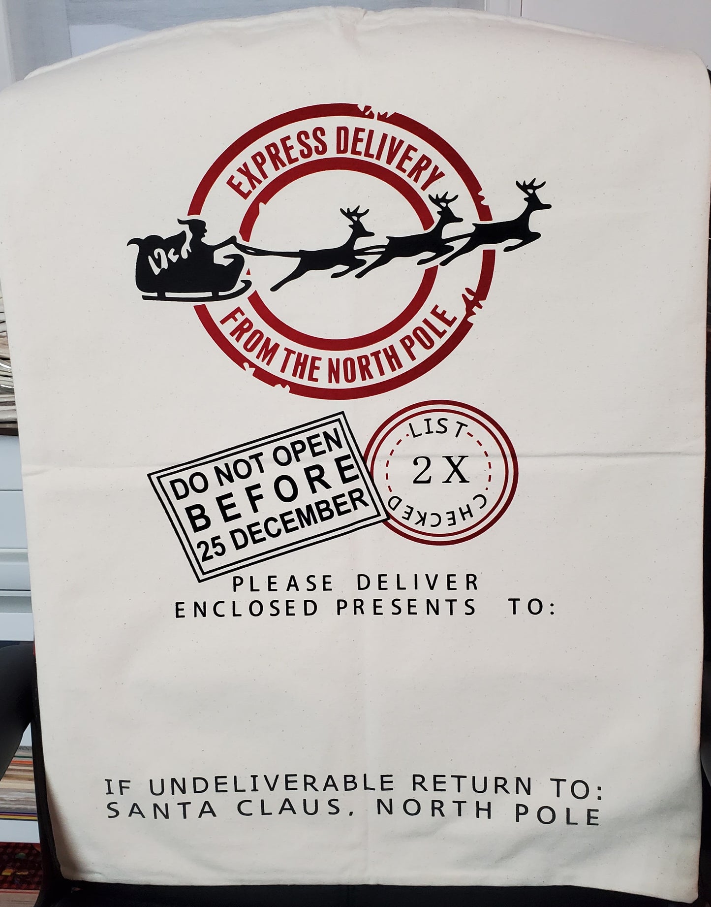 Pre-Order Santa Sacks - Just Add Name | Erin' Spirational Crafts