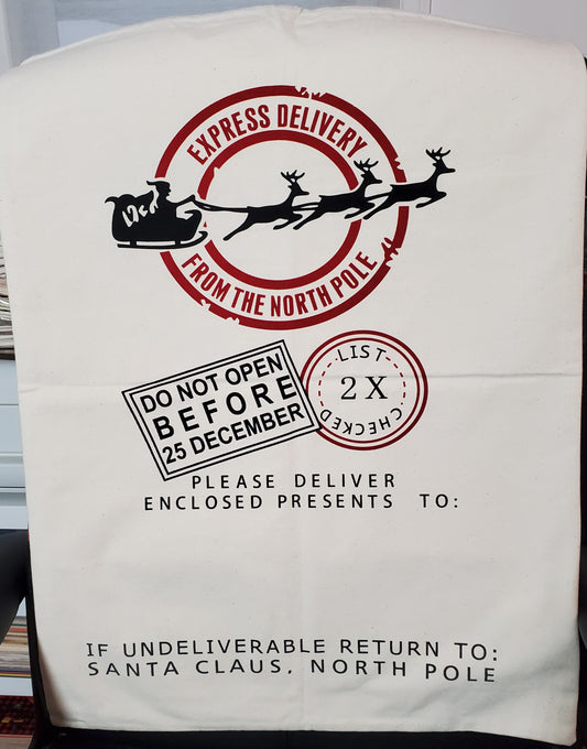 Pre-Order Santa Sacks - Just Add Name | Erin' Spirational Crafts