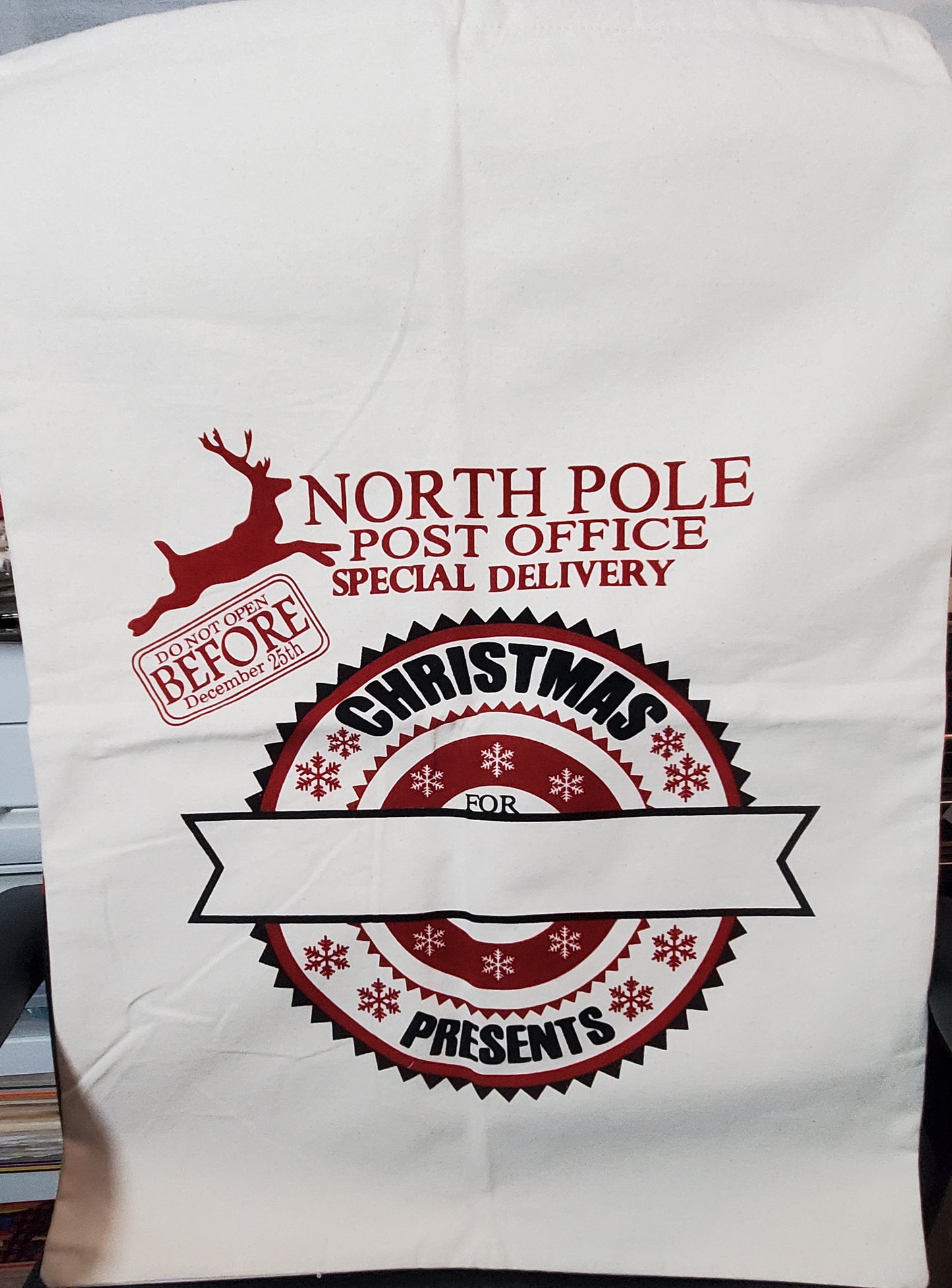 Pre-Order Santa Sacks - Just Add Name | Erin' Spirational Crafts