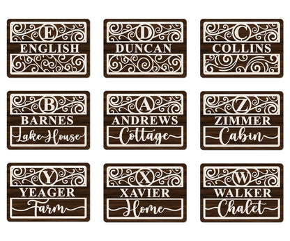 Custom Family Names Sign | Erin' Spirational Crafts