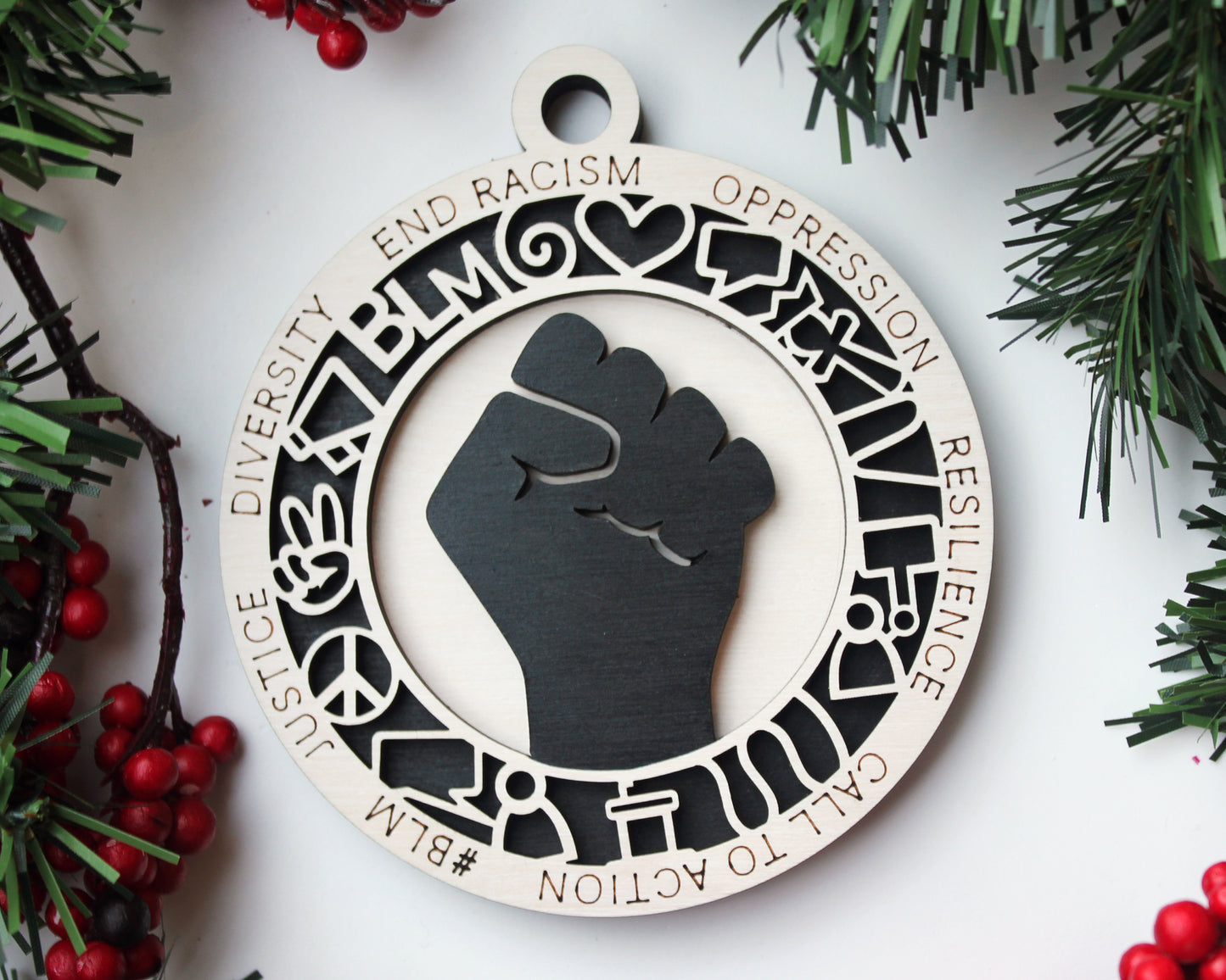 BLM Ornament  | Erin' Spirational Crafts