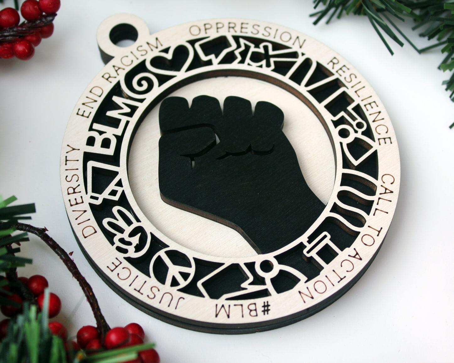 BLM Ornament  | Erin' Spirational Crafts