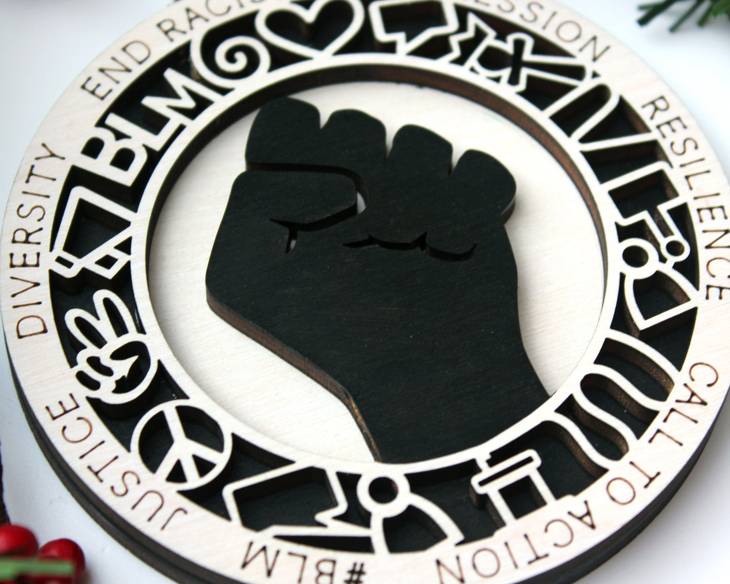 BLM Ornament  | Erin' Spirational Crafts