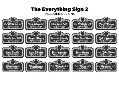 Custom Everything Sign | Erin' Spirational Crafts